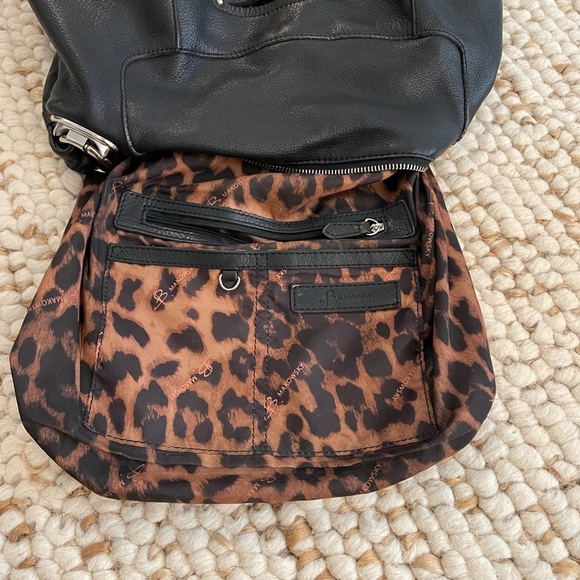 b. markowsky Leather Two Handled Shoulder Bag Black - Picture 16 of 17